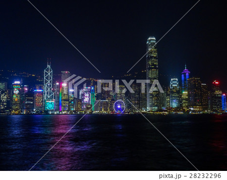 尖沙咀から観る中環の夜景(中国-香港) 28232296
