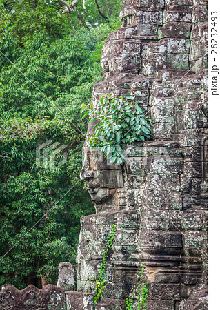 Faces of ancient Bayon Temple At Angkor Wat 28232493