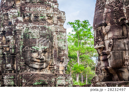 Stone murals and sculptures in Angkor Cambodia 28232497