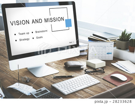 Vision And Mission Startup Strategy Goals Concept Vision And Mission Startup Strategy Goals Concept 28233628