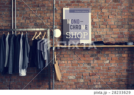 Clothes Hanger Rack Costume Outfit Closet Concept 28233629