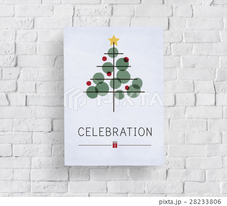 Christmas Tree Celebration Tinsel Concept Christmas Tree Celebration Tinsel Concept 28233806