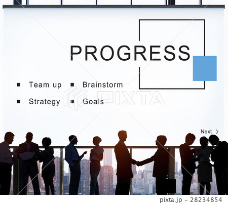 Progress Business Startup Strategy Goals Concept Progress Business Startup Strategy Goals Concept 28234854