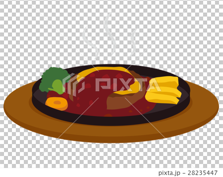 Hamburger steak illustrations Hamburger steak illustrations 28235447
