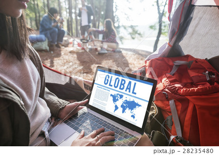Global Worldwide Map Marketing Concept 28235480