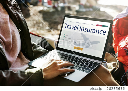 Travel Aviation Insurance Website Concept 28235636