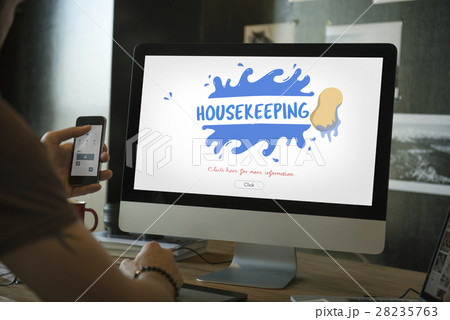 Housekeeping Wash Service Help Concept Housekeeping Wash Service Help Concept 28235763