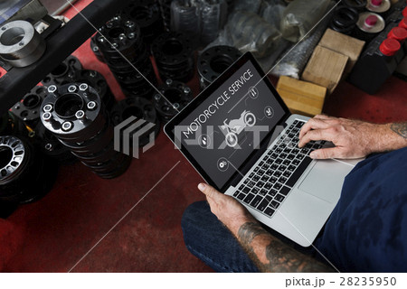 Motorcycle Service Engine Fix Concept 28235950