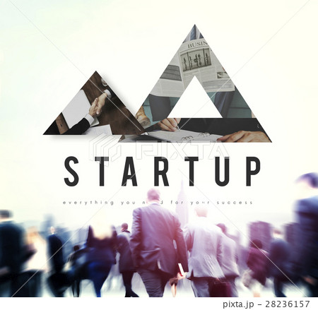 Triangle shaped abstract design business concept 28236157