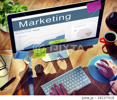 Business Strategy Graph Analysis Marketing Concept Business Strategy Graph Analysis Marketing Concept 28237418