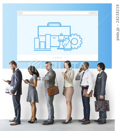 Strategy Knight Chart Icon Concept 28238219