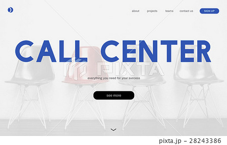 Call Center Hot Line Information Concept 28243386