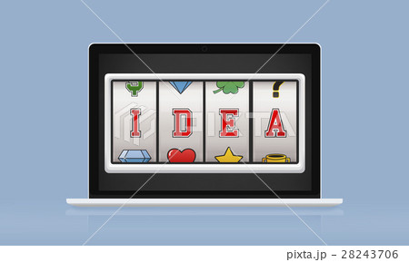 Slot Bingo Words Graphic Concept 28243706