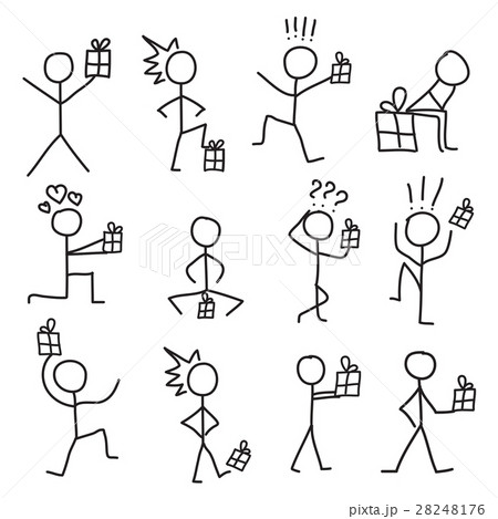 Set of stick figure communication.  28248176