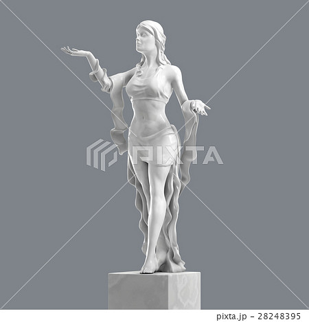 Marble Woman Sculpture 3D rendering Marble Woman Sculpture 3D rendering 28248395