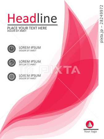 A4 pink cover design for books, reports, banners. 28249972
