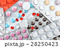 Many Pills and Tablets on table as background 28250423