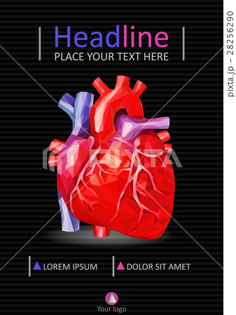 A4. Cover design with low poly human 28256290