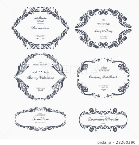 Hand drawn wreaths 28260290