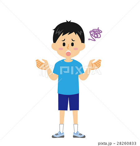 男子小学生_お手上げ_15シリーズ 28260833