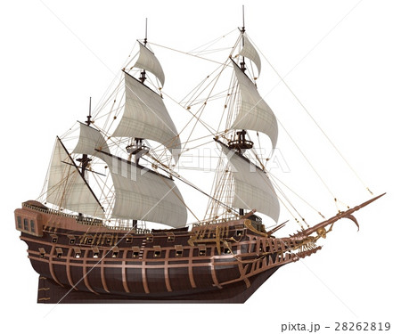 Sailboat 3D Illustration Isolated On White 28262819