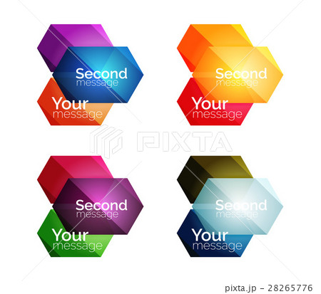 Set of vector shiny blank boxes for your content Set of vector shiny blank boxes for your content 28265776