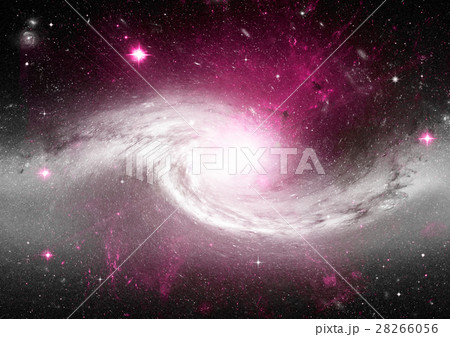 Stars, dust and gas nebula in a far galaxy 28266056
