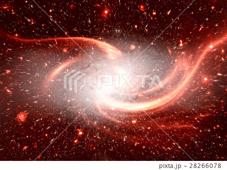 Stars, dust and gas nebula in a far galaxy 28266078