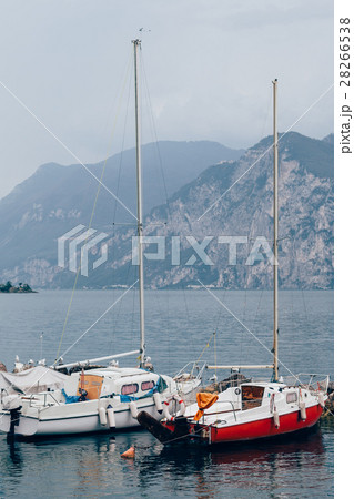 Yachts on beautiful Garda lake, Italy 28266538