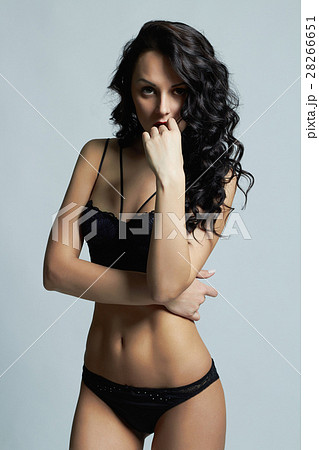 sexy Body model girl. young woman in underwear - Stock Photo [28266651] -  PIXTA