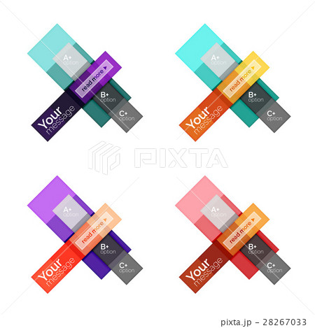 Vector color stripes infographics templates 28267033