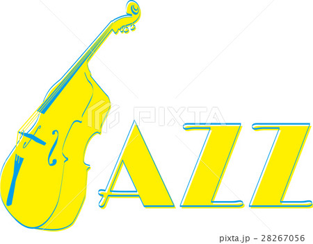 ベース＿jazz_シルエット 28267056