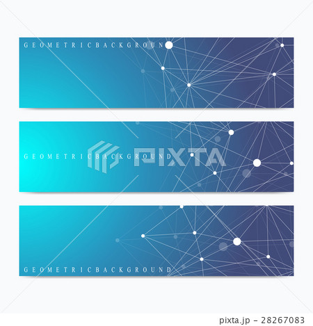 Modern set of vector banners. Geometric abstract 28267083