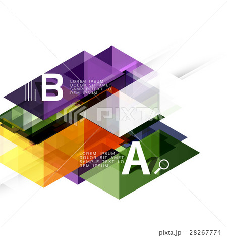 Transparent overlapping triangles 28267774