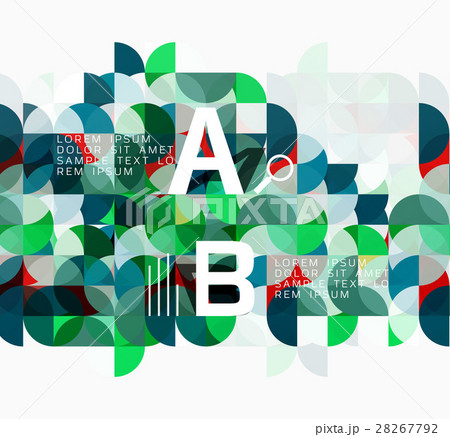 Abstract circle geometric composition isolated on Abstract circle geometric composition isolated on 28267792