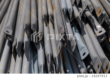 Metallic black tube closeup 28267913
