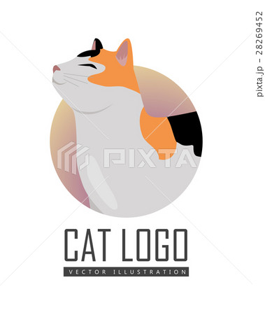 Calico Cat Vector Flat Design Illustration 28269452