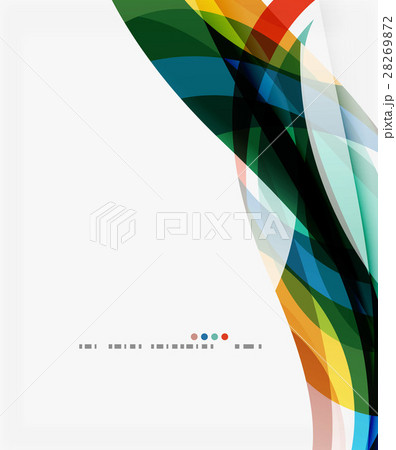 Colorful elegant wave creative layout Colorful elegant wave creative layout 28269872