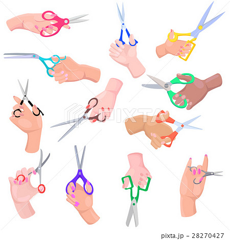 Different Types of Scissors in Shape and Colour 28270427