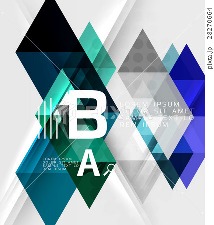 Futuristic triangle tile background with options 28270664