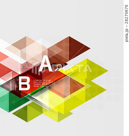 Futuristic triangle tile background with options 28270676