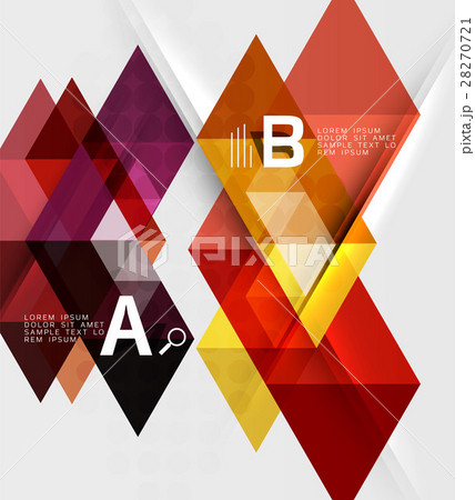 Transparent triangle tiles banner Transparent triangle tiles banner 28270721