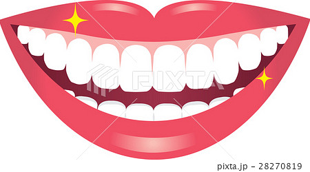 きれいな 口と歯のイラスト素材