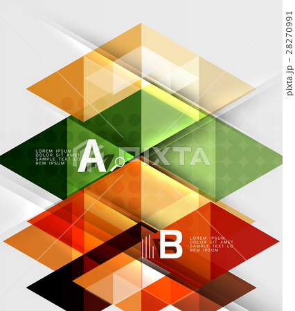 Transparent triangle tiles banner Transparent triangle tiles banner 28270991