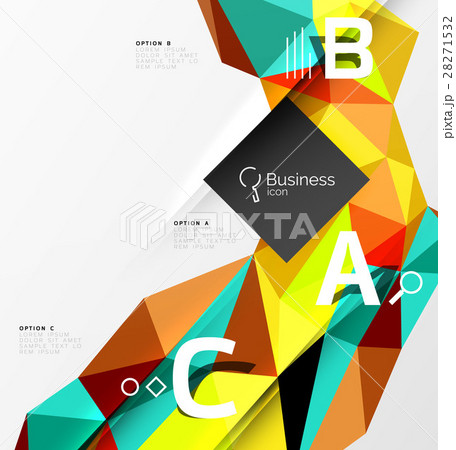 3d polygonal object triangles, abstract background 3d polygonal object triangles, abstract background 28271532
