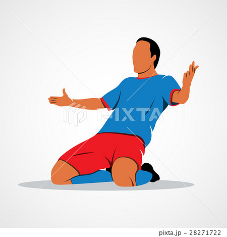 soccer player celebrating 28271722