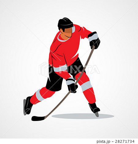Ice Hockey Playerのイラスト素材 28271734 Pixta