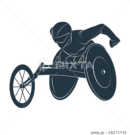 Wheelchair Paralympic Disabled Stock Illustration