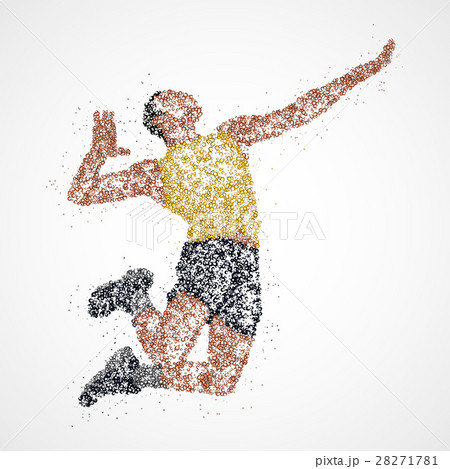 volleyball player abstract volleyball player abstract 28271781