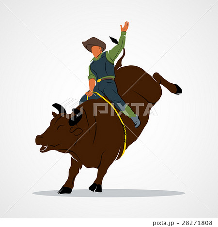 Rodeo Bull Rideのイラスト素材 [28271808] - PIXTA